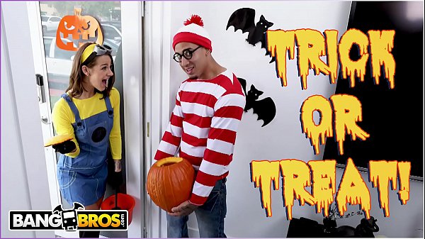 BANGBROS - Trick Or Treat, Smell Evelin Stone'_s Feet. Bruno Gives Her Something Good To Eat.