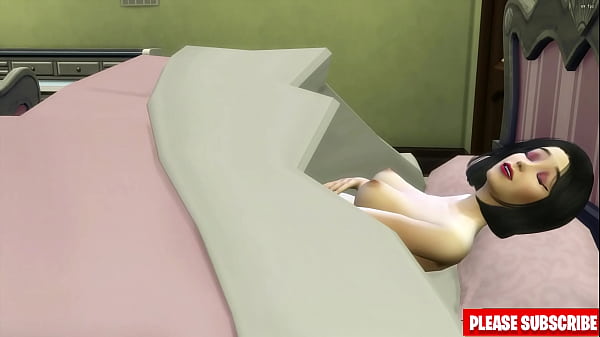 日本继子在脸颊疼痛后和日本人上床，并和他同床共枕 - 家庭性禁忌