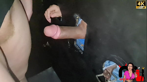 I couldn't resist this wonderful cock and I let the eater fuck me without a condom at GloryHole.