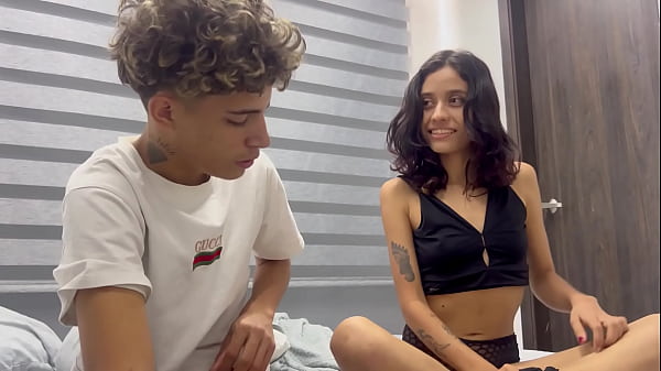 My little stepsister discovers me playing with her underwear and I want to fuck well. REAL AMATEUR SEX.