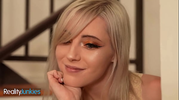 REALITYJUNKIES - Charming Stepsister Teases Her Stepbrother Until He Is Rock Hard And Ready To Fuck