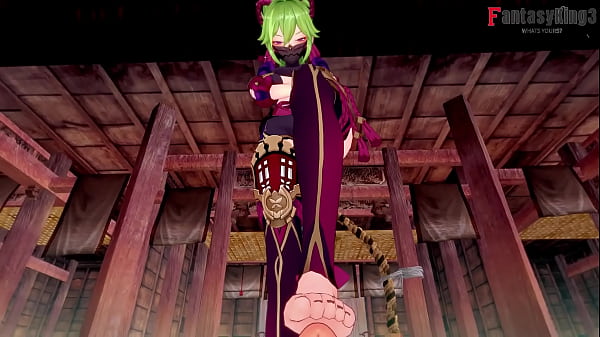 Kuki Shinobu sega con i piedi, sega e pompino pov | Genshin Impatto | Gratuito