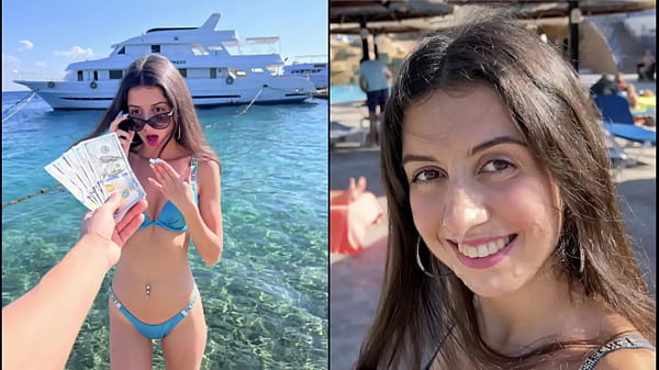 Bán tải nơi công cộng - Quan hệ tình dục vì tiền với gái đẹp, đồng ý đi dạo với tinh trùng dính trên mặt - Cumwalk