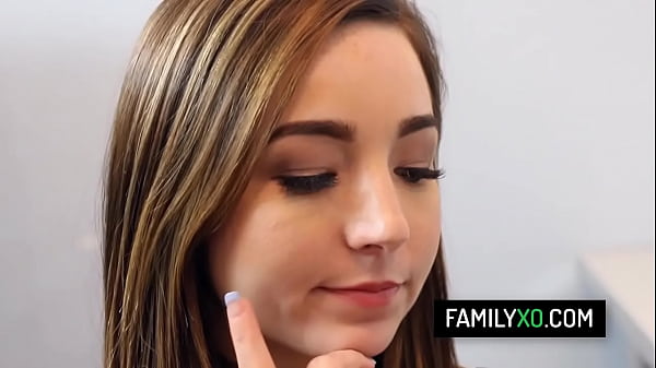 Horny stepdaughter Bambi Brooks seduces her stepdad at his work place