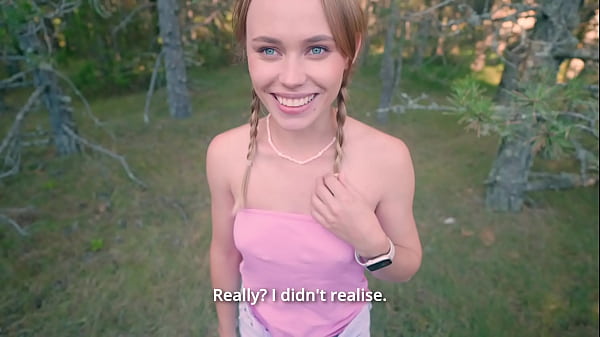 Fucking my stepsister'_s pussy in nature because I got a hard-on at the sight of her naked ass