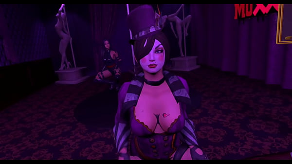 Mad Moxxi verprügelt dich und holt dich im Purple Dream Club ab.