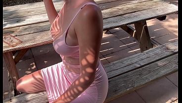 Italian Big Tits Milf Artemisia Love Showing off her perfect hot body outdoor in Florida Smoke Fetish