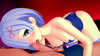 天气很热，雷姆想穿着她的泳衣做爱（未经审查）