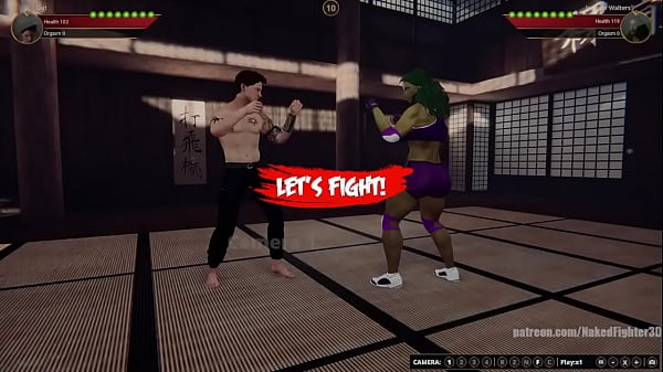 Gigi contre Jennifer Walters (combattant nu 3D)