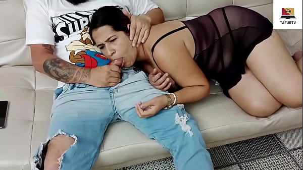 BEST MOMENTS OF THE BLOWJOB MY STEP-SISTER GAVE ME ON THE SOFA AT THE HOUSE WHILE WE WERE ALONE THAT HORNY WHORE