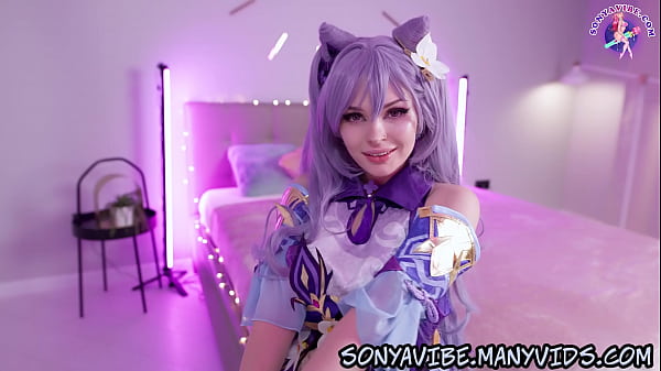 4K Genshin: Puta cachonda tímida Keqing